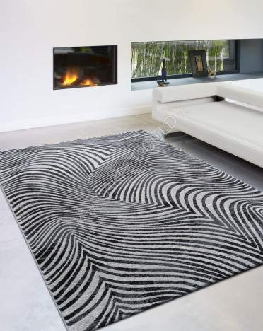 Ковер бельгийский 637387696 Argentum Platinum (PP Heatset Высокоплотный, серый)