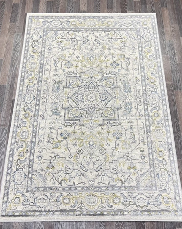 Ковер бельгийский 840015151 Висконти (Вискоза, серый, кремовый)