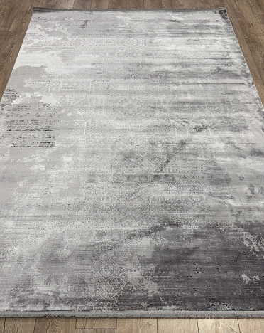 Ковер турецкий 7118D DIORA LONDON (Бамбуковый шелк, серый)