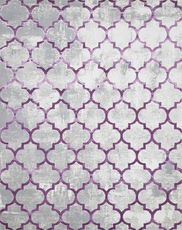 Ковер турецкий 36557A Amatis Reis (Акрил, фиолетовый, серый)