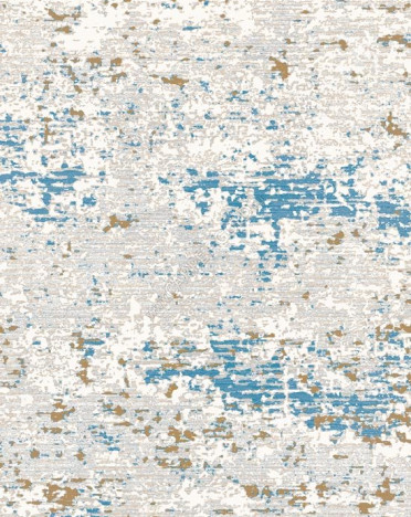Ковер российский 20137-25055 Премиум (Полиэстер, серый, голубой)