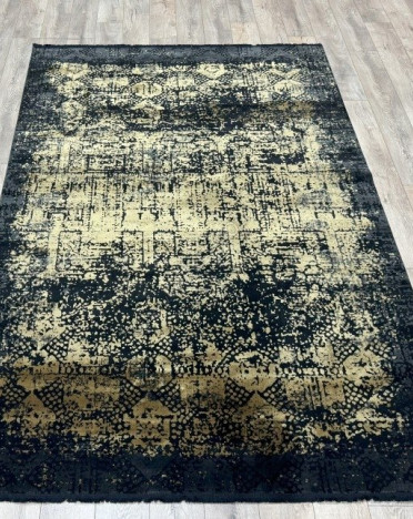 Ковер турецкий 8624C Elite Carpet DALIA (Акрил, желтый, черный)