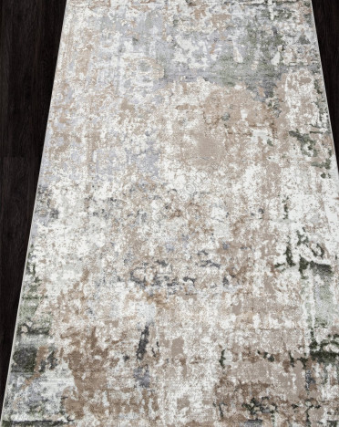 Ковер турецкий 01632A PARADIZE (Полиэстер, бежевый, зеленый)