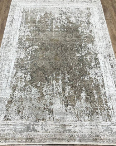 Ковер турецкий TM53A ELEXUS ASCENSION (Бамбуковый шелк, бежевый, серый)