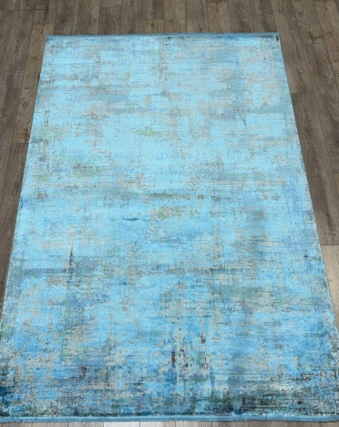 Ковер турецкий B109TR MONZA (Акрил, Эвкалиптовый шелк, серый, голубой)