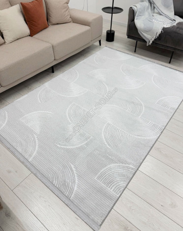 Ковер турецкий HL600A Аврелия (Полиэстер, серый)