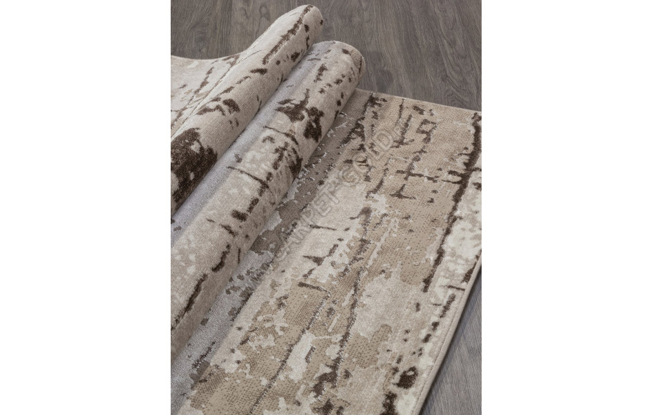 Ковер в стиле модерн F174 - BEIGE - Прямоугольник - коллекция ALABAMA