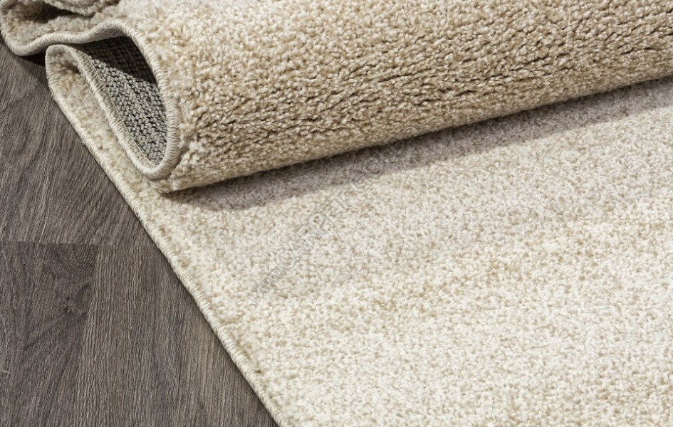 Однотонный бежевый ковер T600 - LIGHT BEIGE - Прямоугольник - коллекция SOFIA