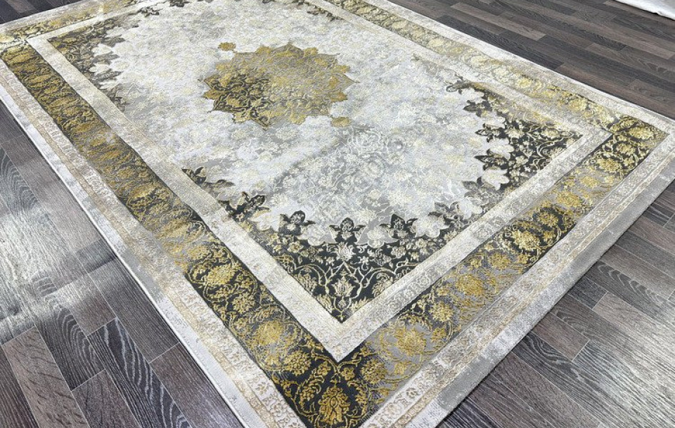 Ковер турецкий Lisa AA610A IVORY MUSTARD прямоугольный