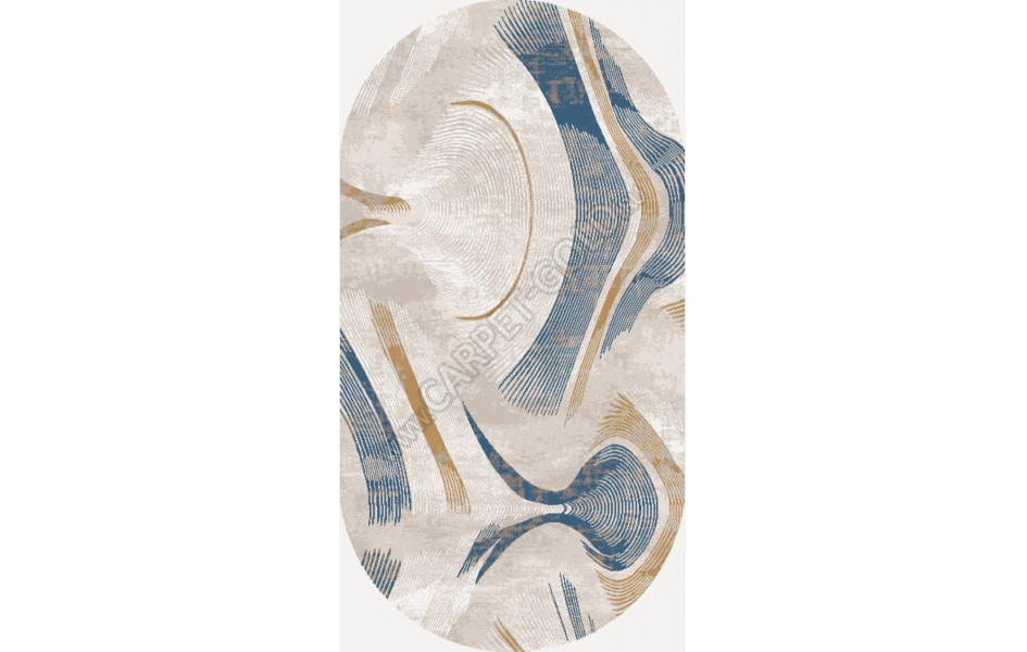 Ковер GL059E - BROWN / BROWN - Овал - коллекция NENSI