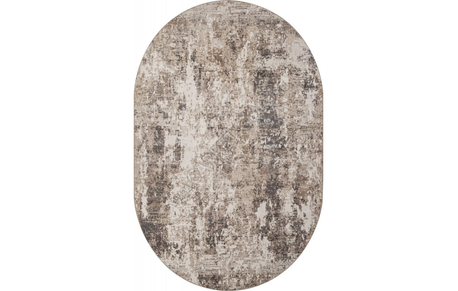 Ковер M031A - CREAM / WHITE - Овал - коллекция SIESTA