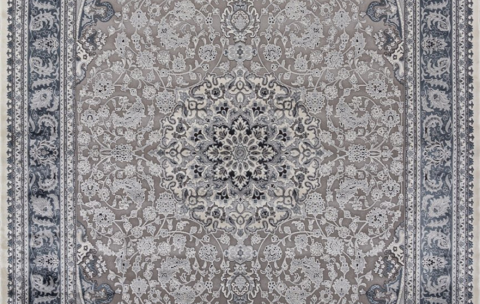 Ковер 00268 - GREY / BLUE - Прямоугольник - коллекция DUBAI
