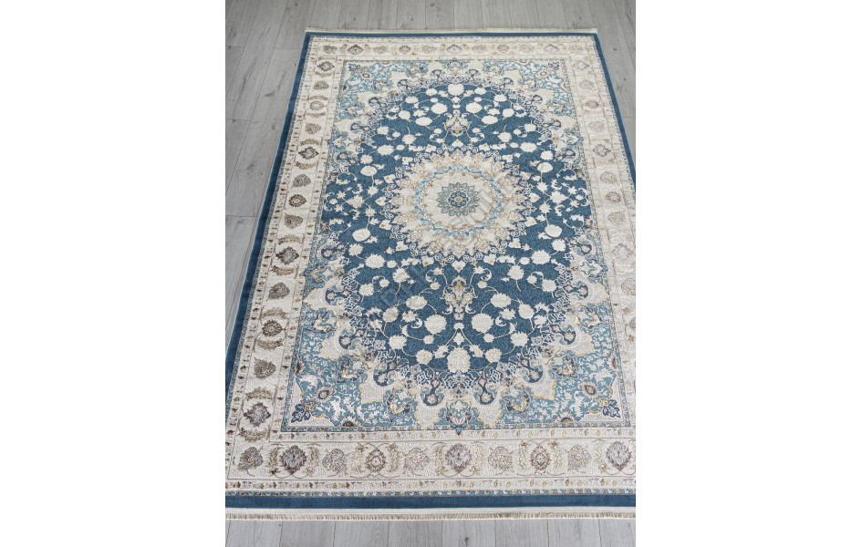 Ковер A050B - D.BLUE / CREAM - Прямоугольник - коллекция ZARINA