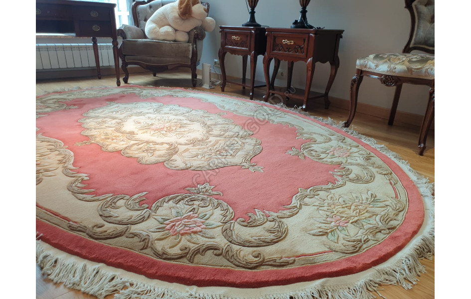 Китайский шерстяной ковер ручной работы SHD-06 Terra Oval